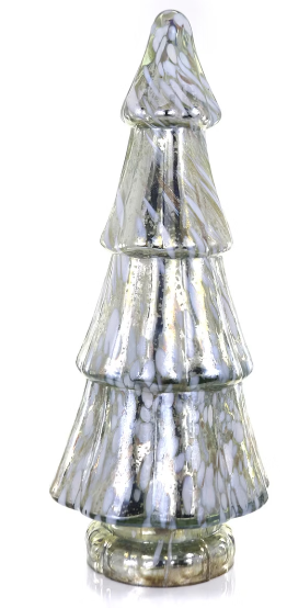 Cody Foster & Co Mottled Glass Tree-Silver Large