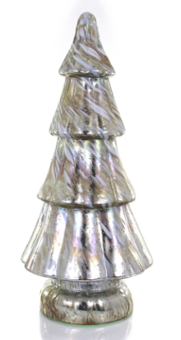 Cody Foster & Co Mottled Glass Tree-Silver Medium