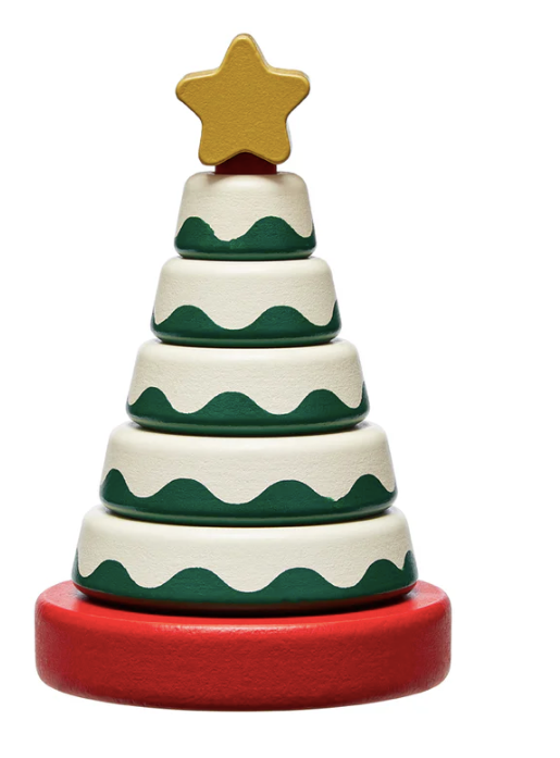 Pearhead Christmas Tree Stack Toy