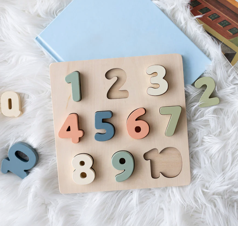 Pearhead Wooden Puzzle, Numbers