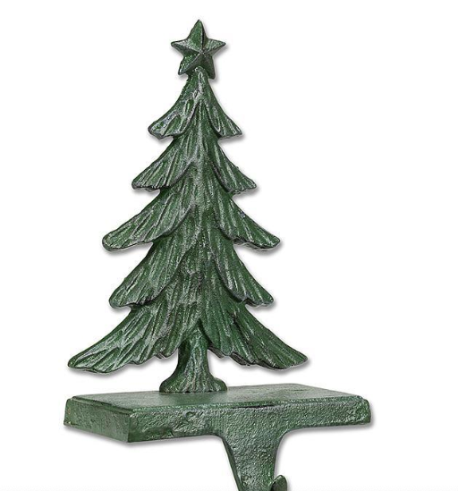 Abbott Tree Stocking Holder-Dk Grn-9"H