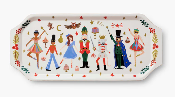 Rifle Paper Co. Nutcracker Large Porcelain Serving Platter