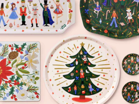 Rifle Paper Co. Nutcracker Large Porcelain Serving Platter