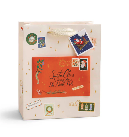 Rifle Paper Co. Letters to Santa Medium Gift Bag