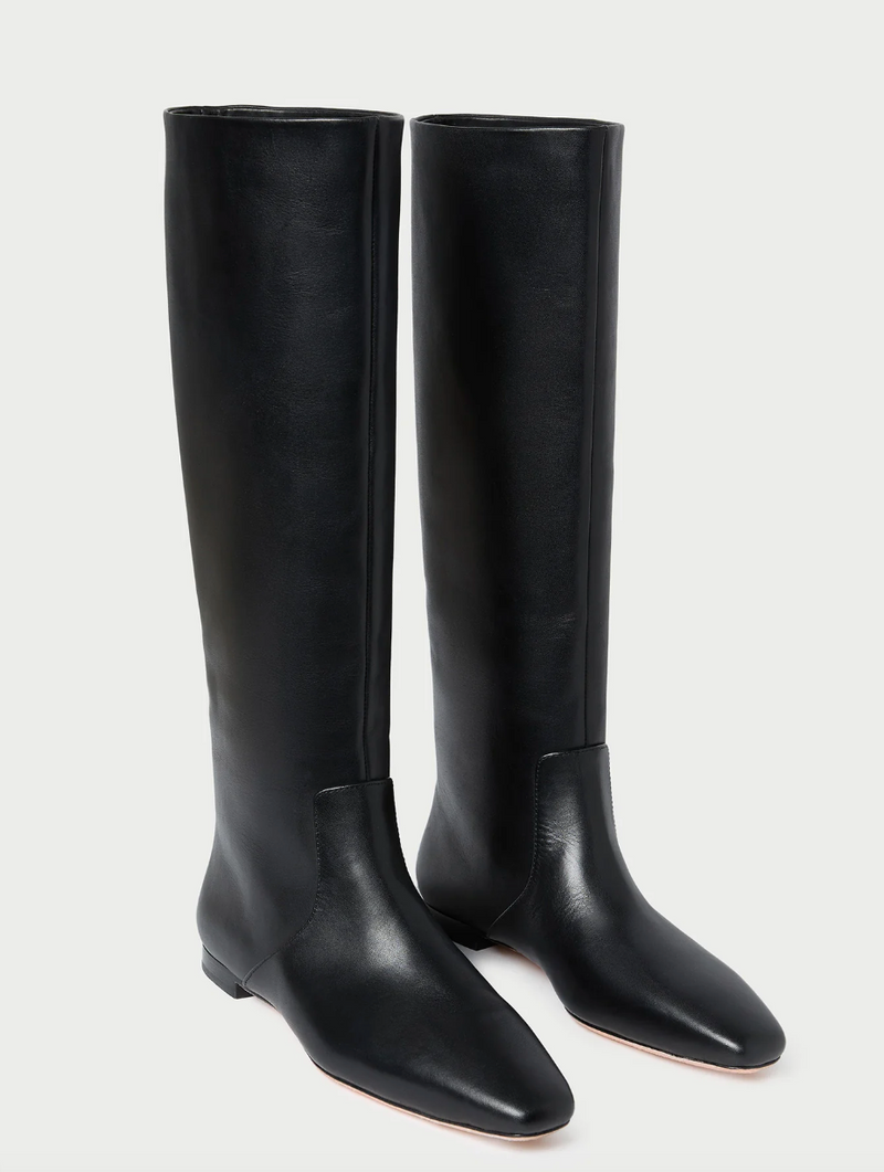 Loeffler Randall Lillian Black Leather Tall Boot