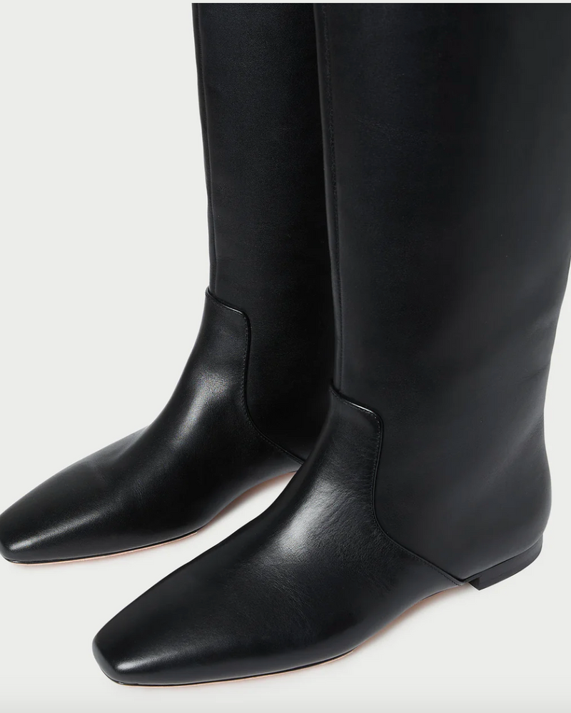 Loeffler Randall Lillian Black Leather Tall Boot