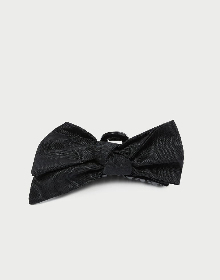 Loeffler Randall Anika Black Bow Claw Clip