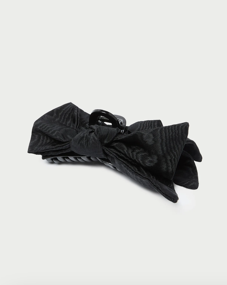 Loeffler Randall Anika Black Bow Claw Clip