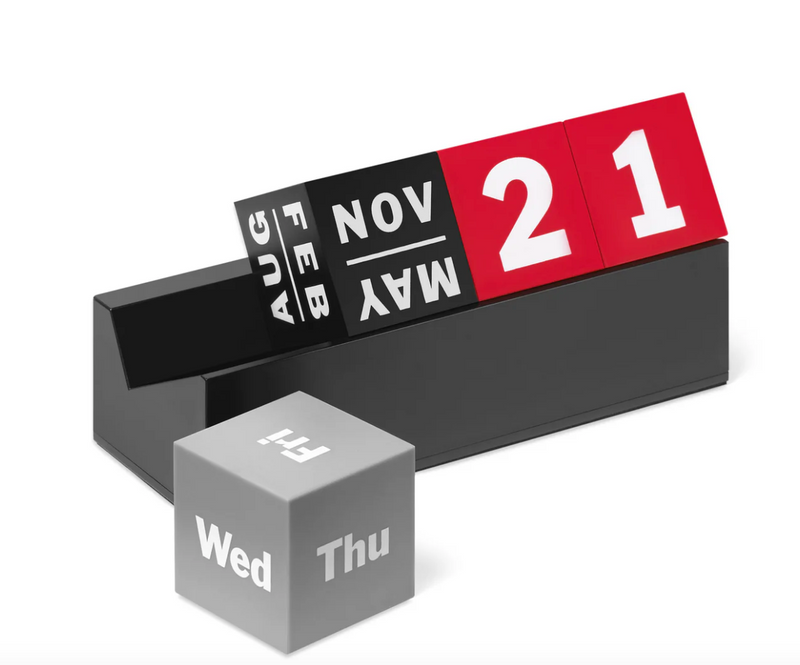 MoMA Design Store Cubes Perpetual Calendar-R/B/G