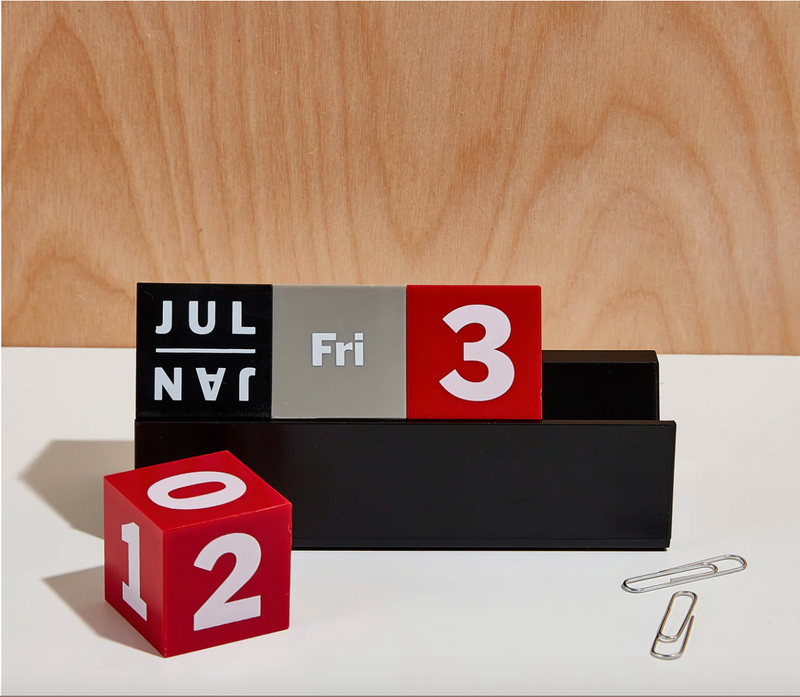 MoMA Design Store Cubes Perpetual Calendar-R/B/G