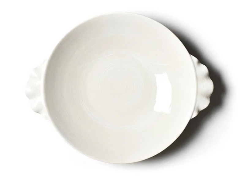 Coton Colors Signature White Ruffle 11 Pasta Bowl