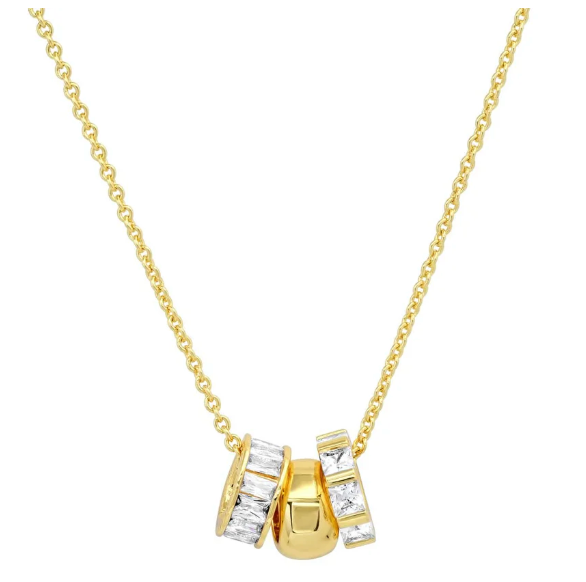 Tai Gold simple chain necklace with rondells