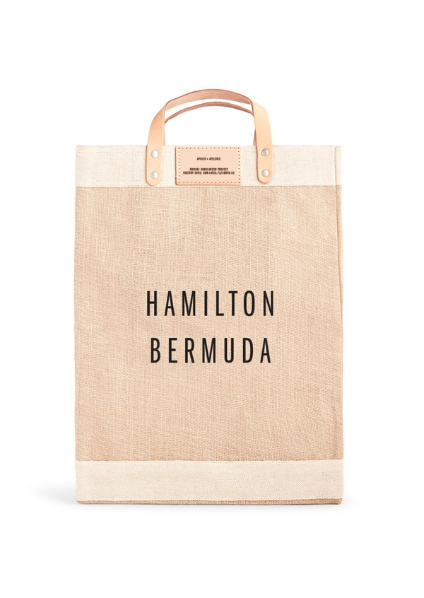 Apolis  Market Bag in Natural | Black: Hamilton Bermuda