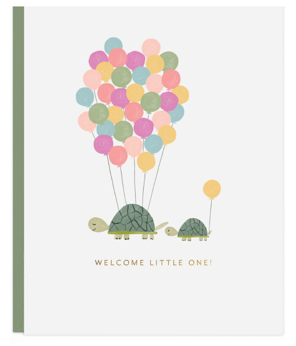 Ramona & Ruth Welcome Baby Turtles Card