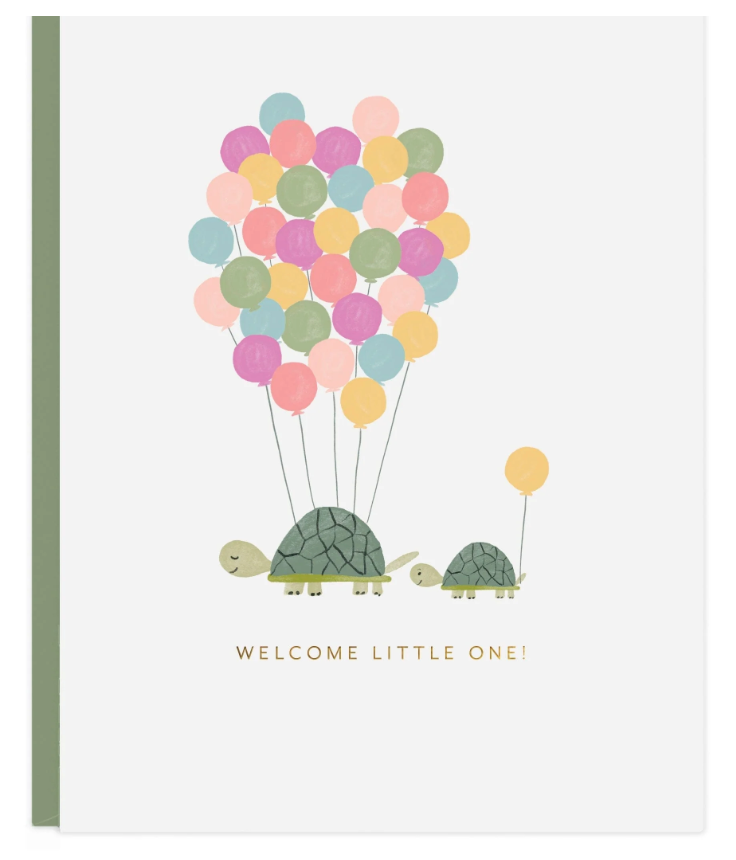 Ramona & Ruth Welcome Baby Turtles Card