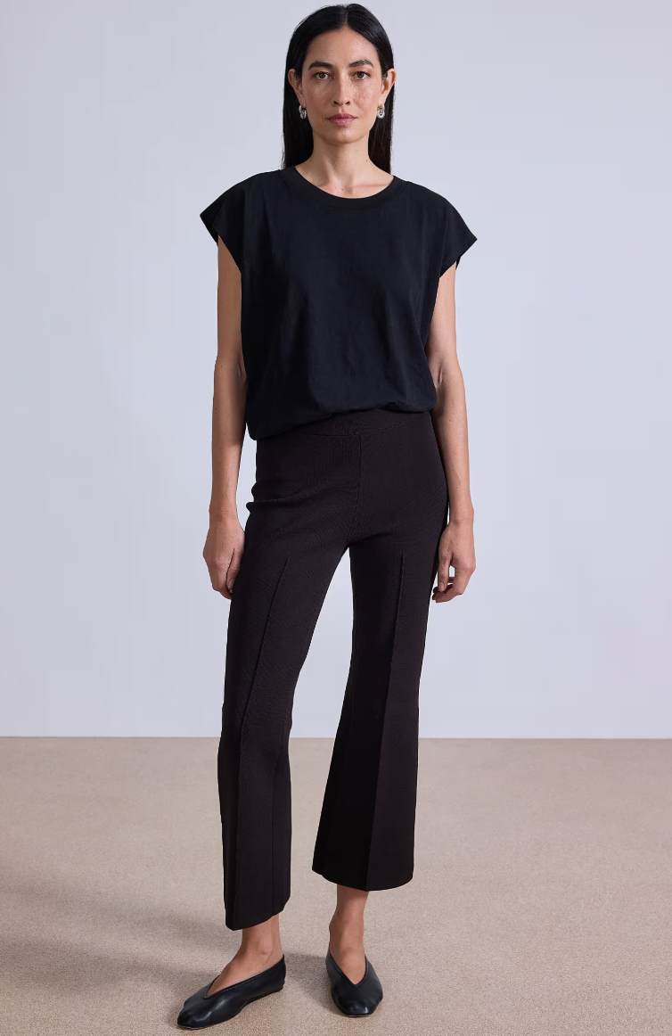 Apiece Apart Rene Pull On Pant Deep Espresso