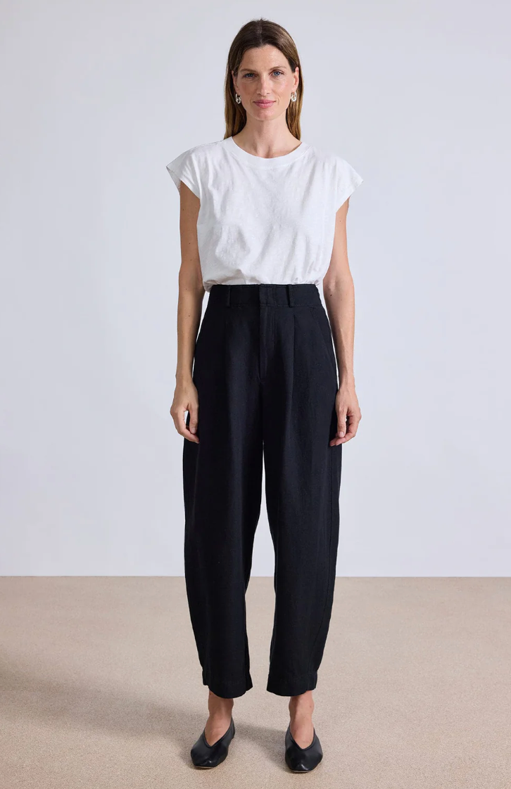 Apiece Apart Bari Crop Trouser Black