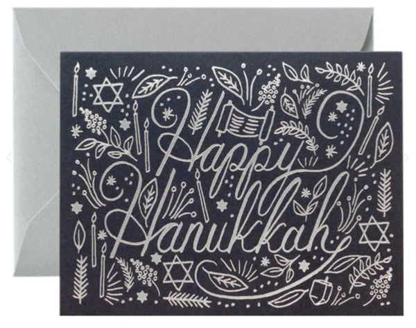 Rifle Paper Co. Silver Hanukkah Card