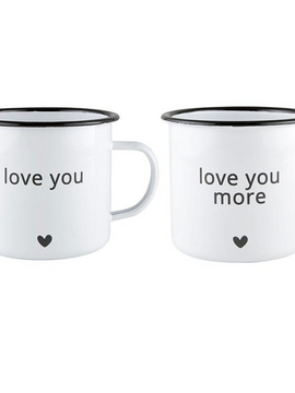 Santa Barbara Design Studio Enamel Mug Set - Love You More