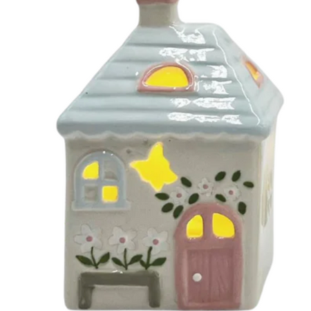Transpac Mini Light Up Easter Houses