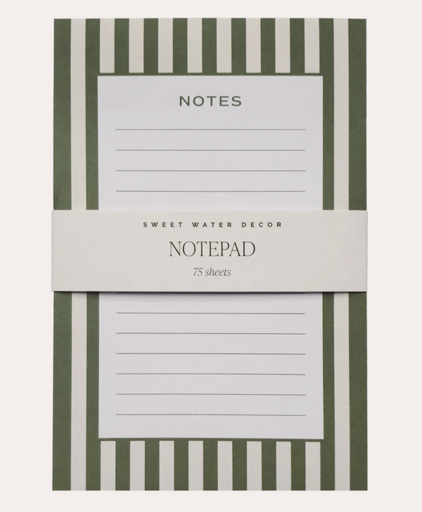 Sweet Water Decor Striped Notepad