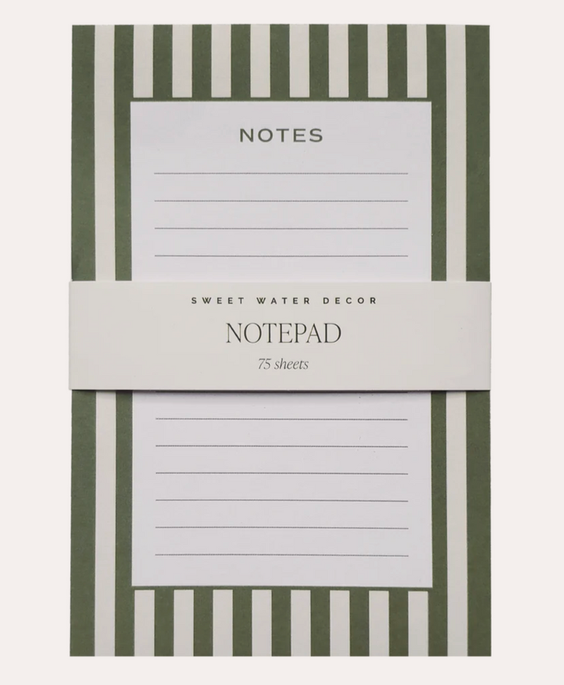 Sweet Water Decor Striped Notepad
