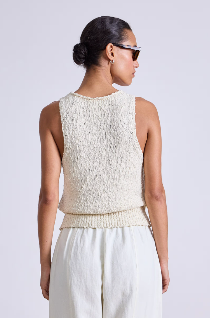 Apiece Apart  Chiesa Vest Cream