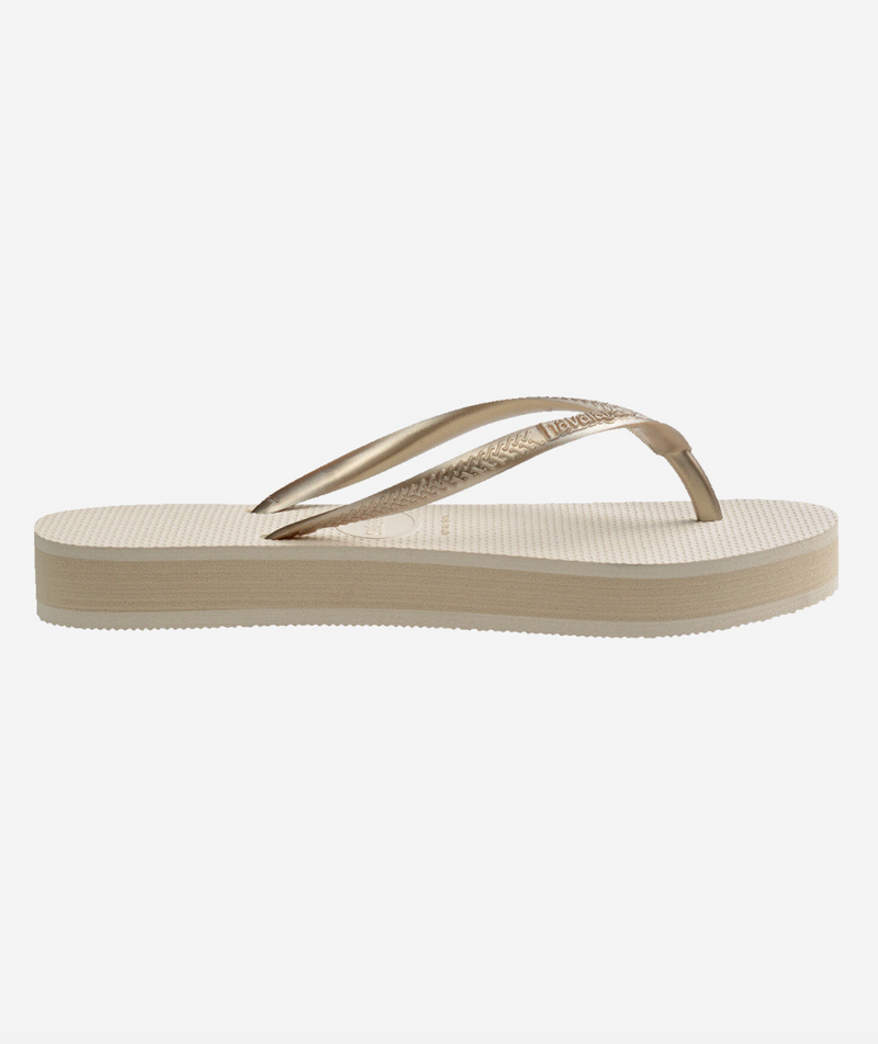 Havaianas Slim Flatform Sandal Beige