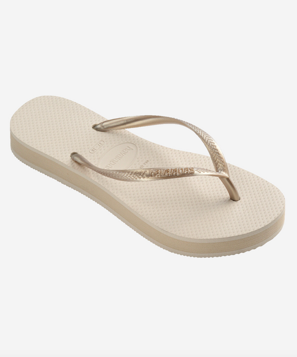 Havaianas Slim Flatform Sandal Beige
