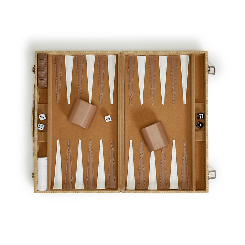 Two's Company Inc Terra Cane Backgammon Game