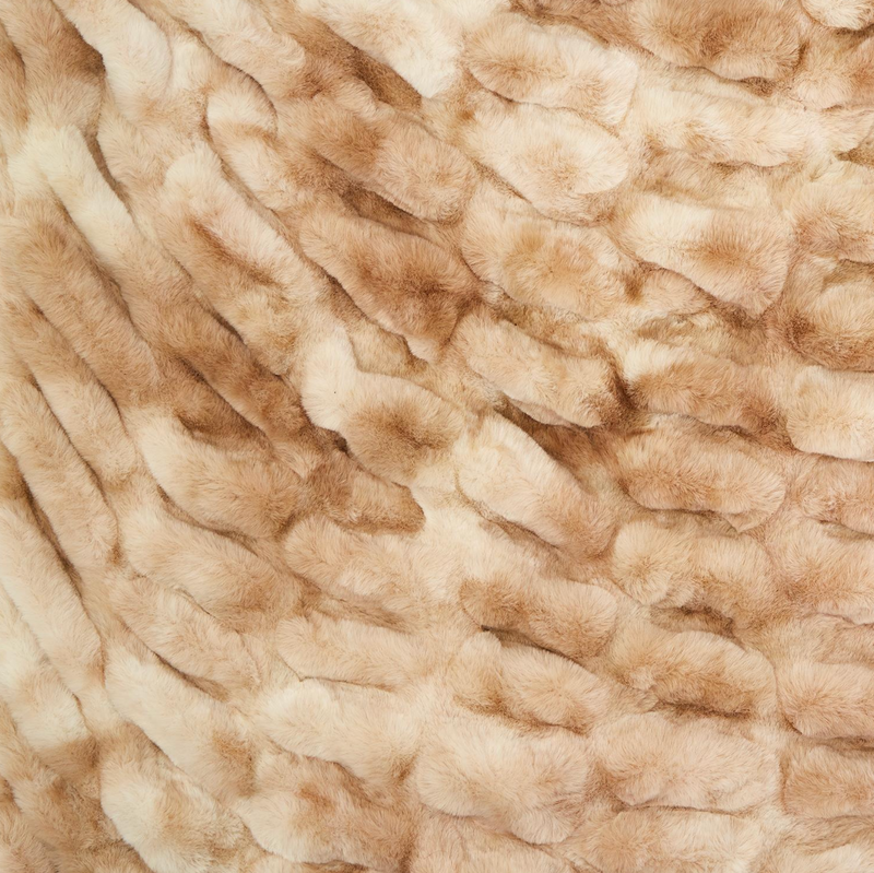 Two's Company Inc MARBLED FAUX FUR THROW