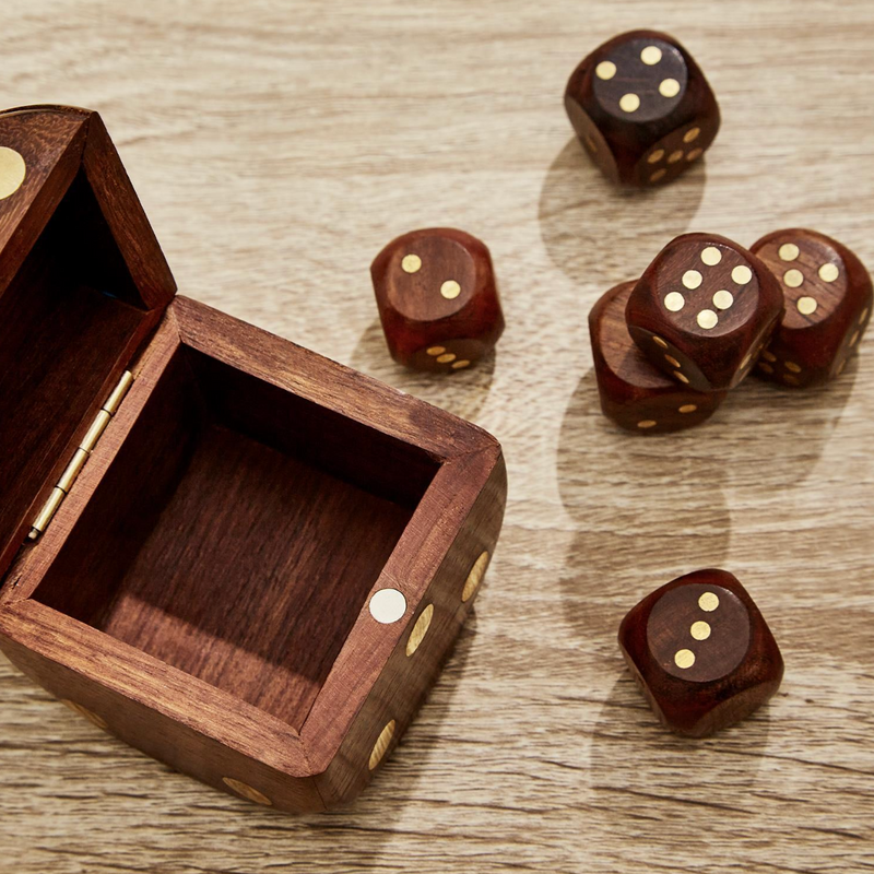 Two's Company Inc Dice Box w/ 6 dice