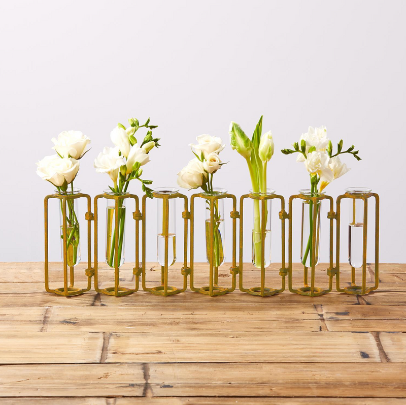 Two's Company Inc S/7 Sm Hinged Flower Vase