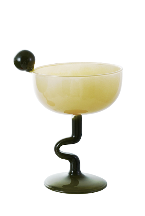Hazel Mazel Stemmed Martini Glass