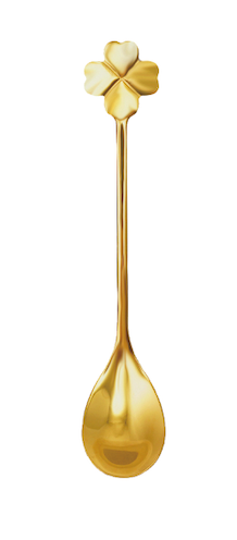 Hazel Mazel Stainless Steel Spoons, Gold Finish