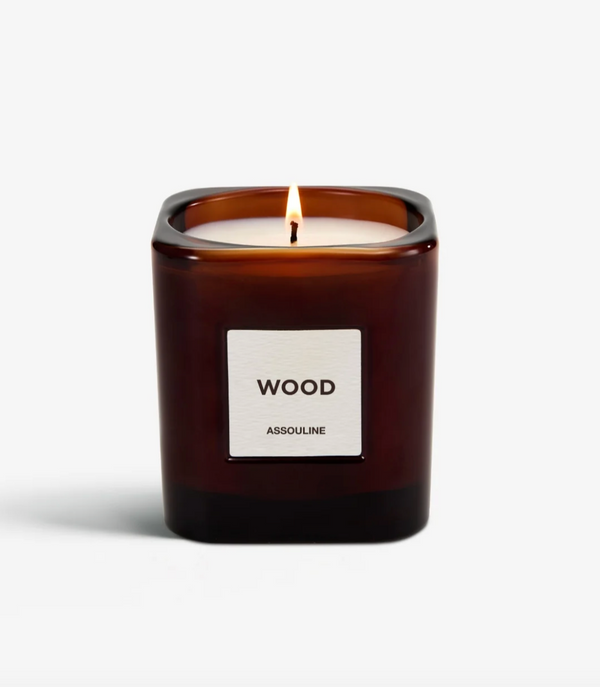 Assouline Library Scented Candle - Wood