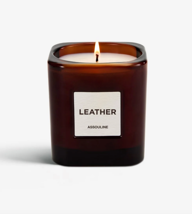 Assouline Library Scented Candle - Leather