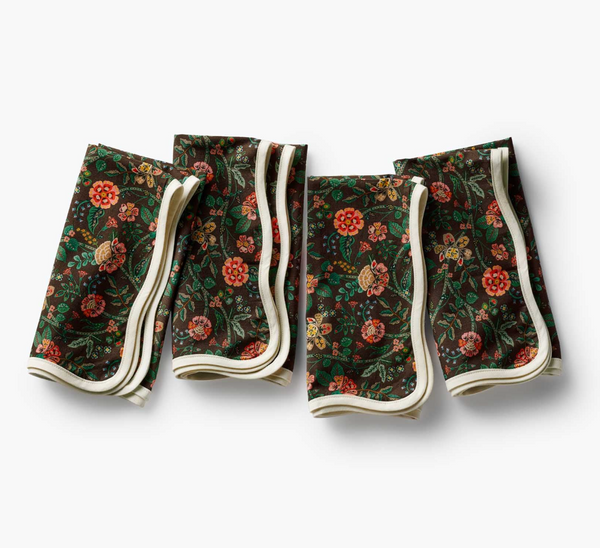 Rifle Paper Co. Gracie Cotton Napkins, Set of 4