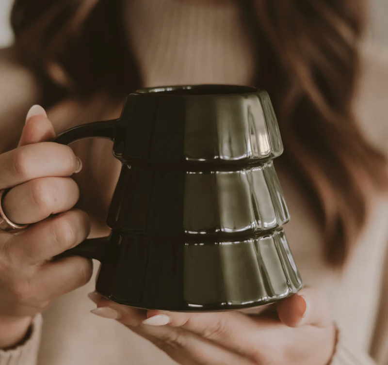 Sweet Water Decor Green Tree 17oz. Figurine Coffee Mug