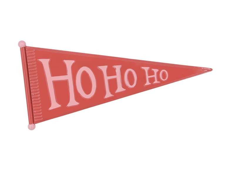 Transpac Metal Ho Ho Ho Pennant