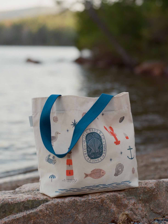 Rifle Paper Co. Seaside East West - Canvas Tote Bag