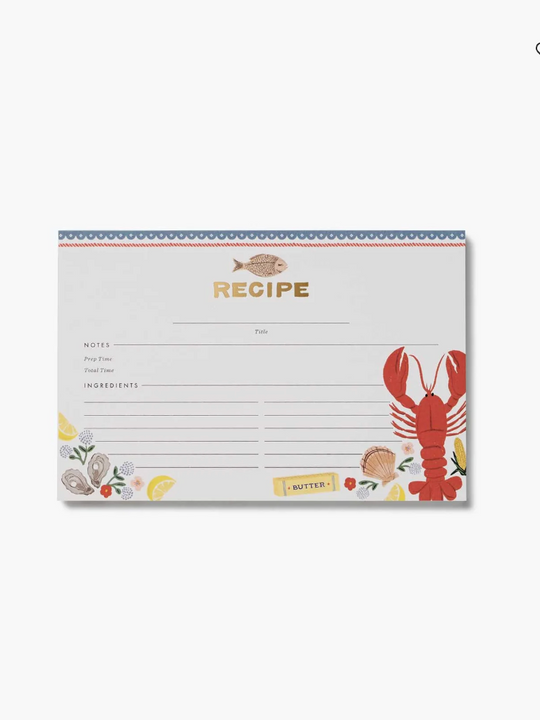 Rifle Paper Co. Seaside - Pack of 12 Recipe Cards