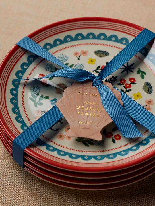 Rifle Paper Co. Seaside - Dessert Plate Set