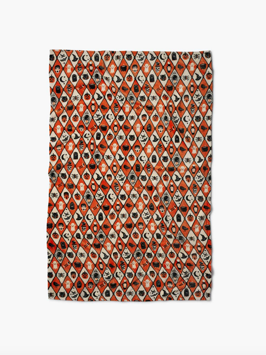 Rifle Paper Co. Halloween Argyle Fleece Blanket