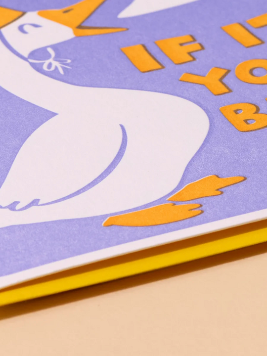 And Here We Are Birthday Card - Honk Bday