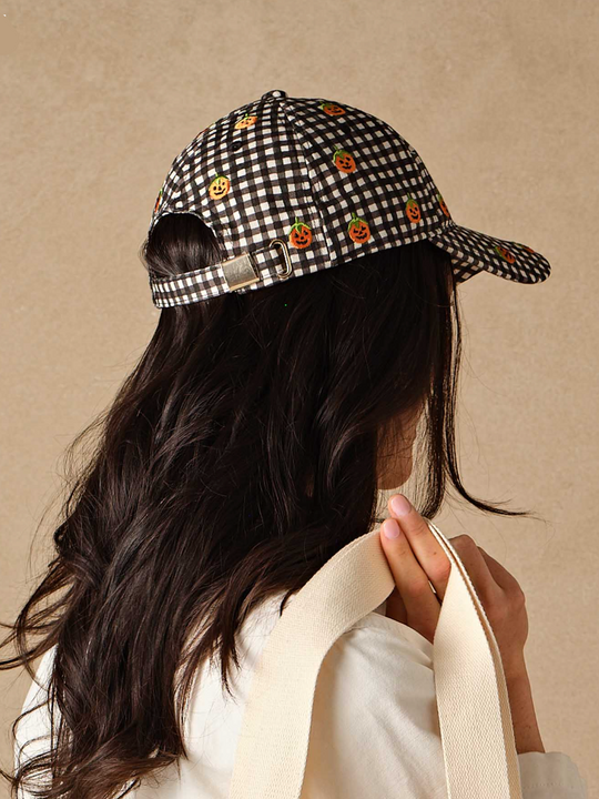 Rifle Paper Co. Pumpkin Gingham Baseball Cap