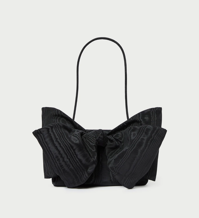 Loeffler Randall Valerie Black Bow Clutch