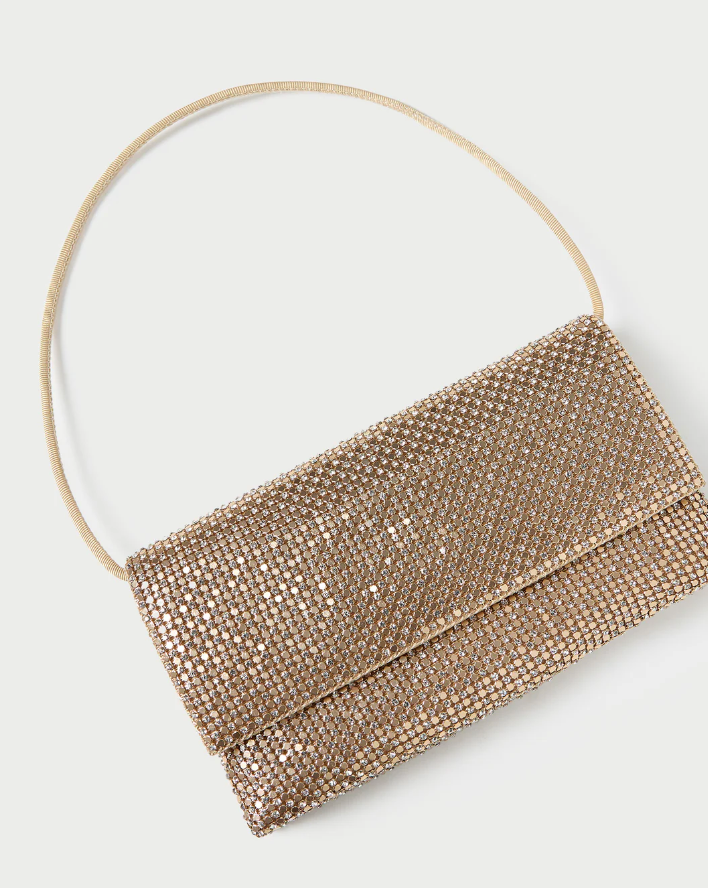 Loeffler Randall Charlee Gold Shoulder Bag