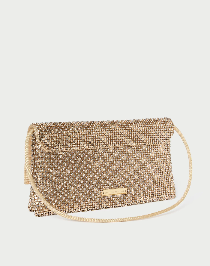 Loeffler Randall Charlee Gold Shoulder Bag