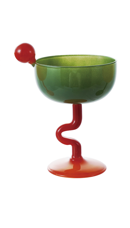 Hazel Mazel Stemmed Martini Glass